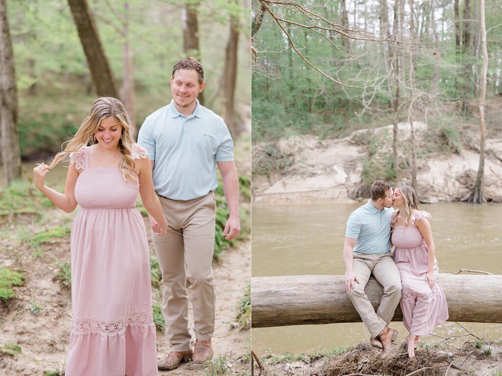 Outdoor Nature Engagement Session located in Mississippi, by Lindsay Ott Photography