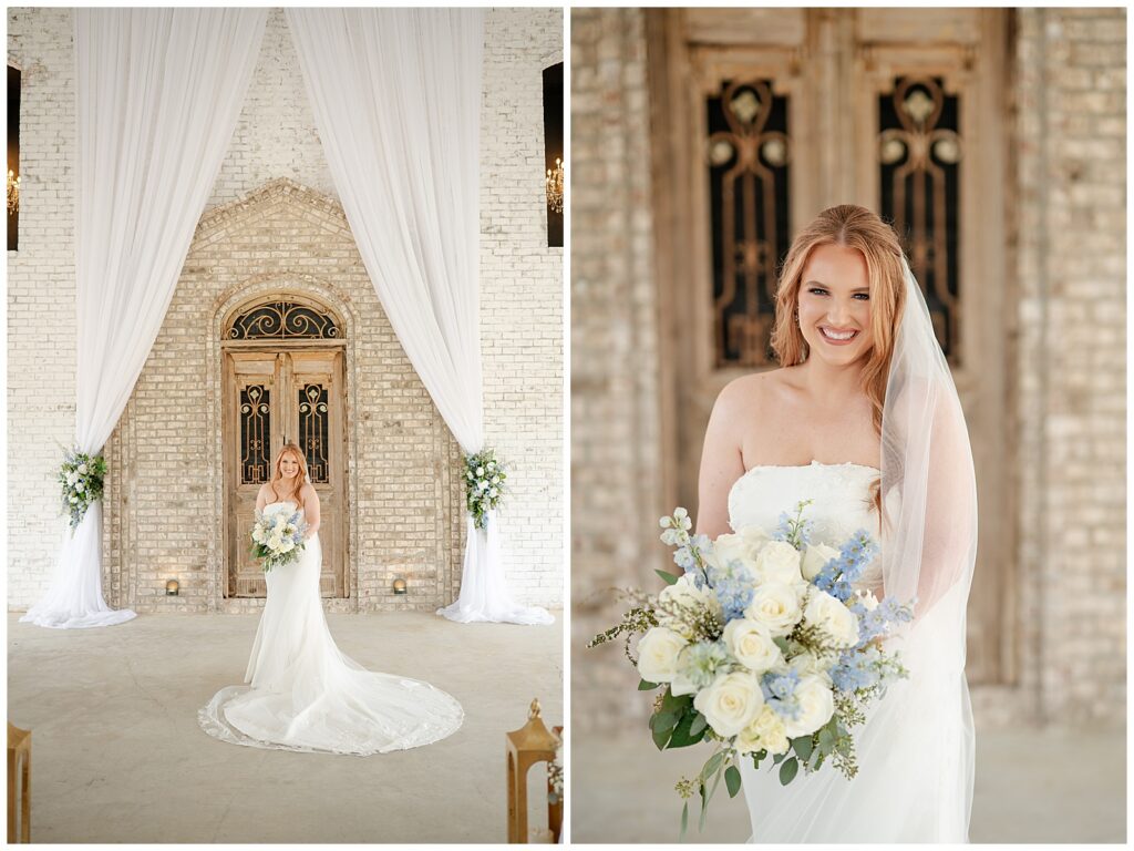 Bridal portraits on wedding day